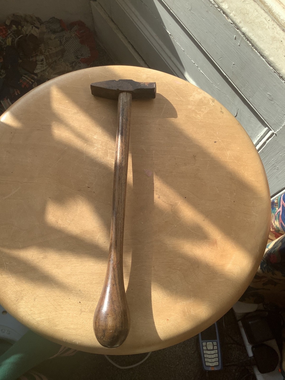 antique vintage old jewelers cross pein hammer (B13)