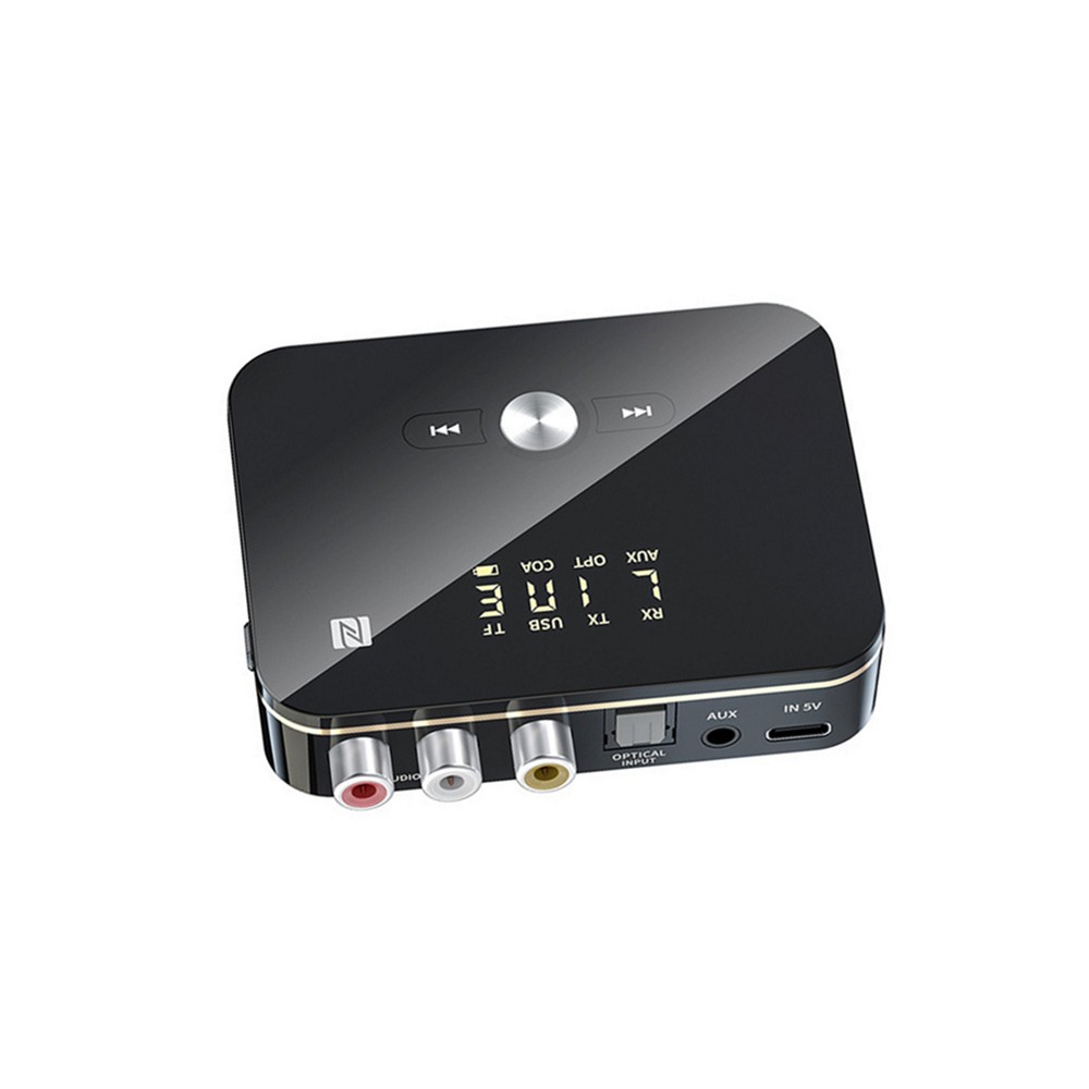 NFC Multi-Function Bluetooth Receiver Wireless 3.5mm AUX to 2RCA Audio Adapter C