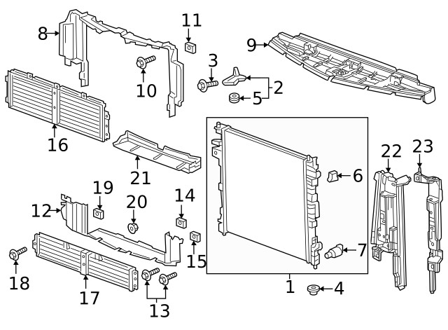 Genuine GM Side Baffle 84827288