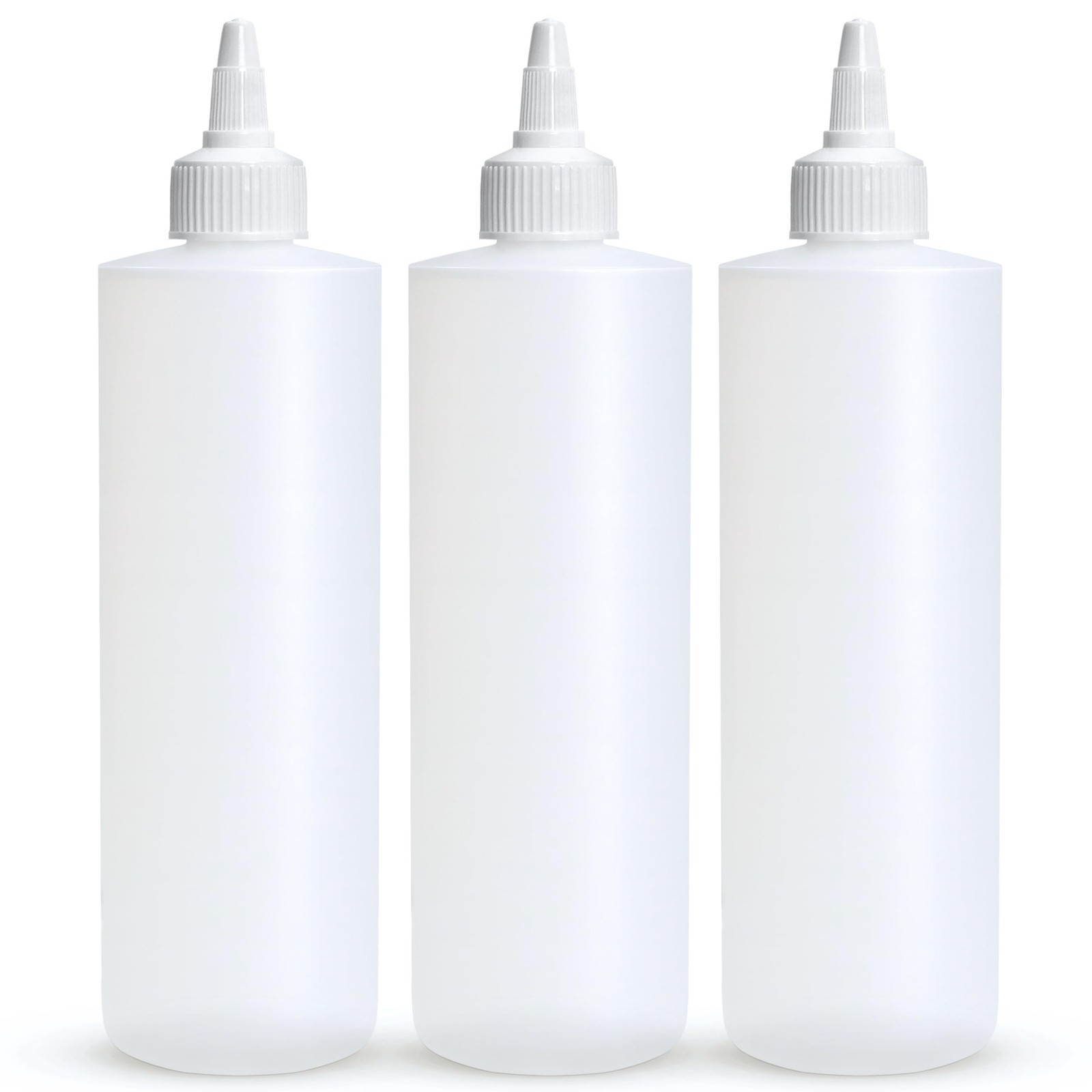 BRIGHTFROM Condiment Squeeze Bottles, 8 OZ Empty Squirt Bottle with Twist Top...
