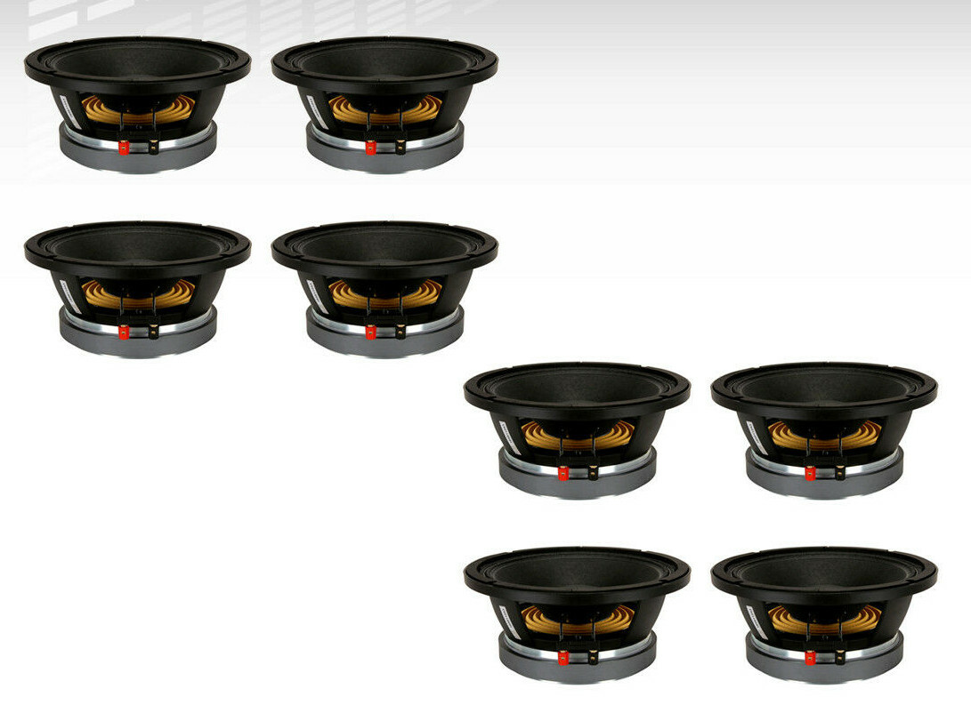 B&C 10MD26 Hi-Quality 10" Midbass Speaker 10" Car Audio Midrange Woofer (EIGHT).