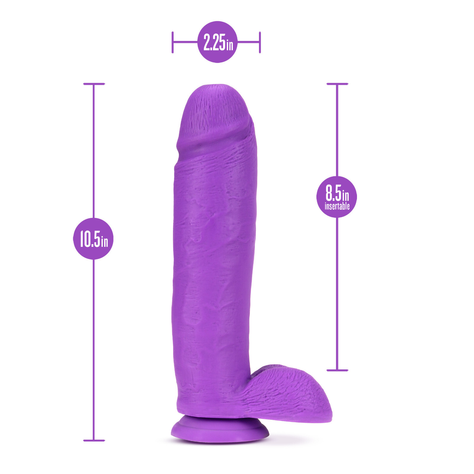 Eden 10" Silicone Dual Density Realistic Dildo Suction Cup Adult Sex Toy