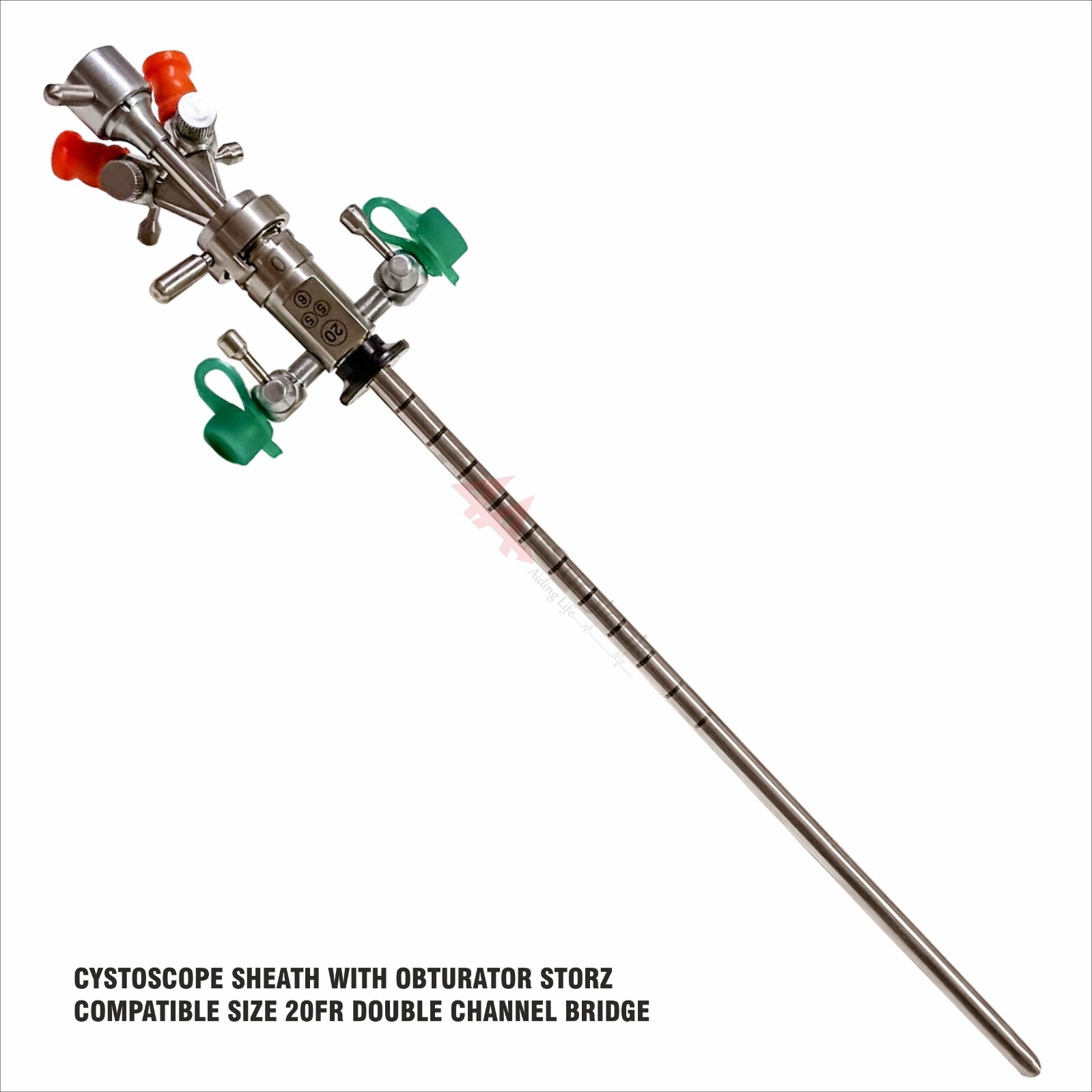 4A Cystoscopy Sheath With Obturator 20Fr + Double Channel Bridge