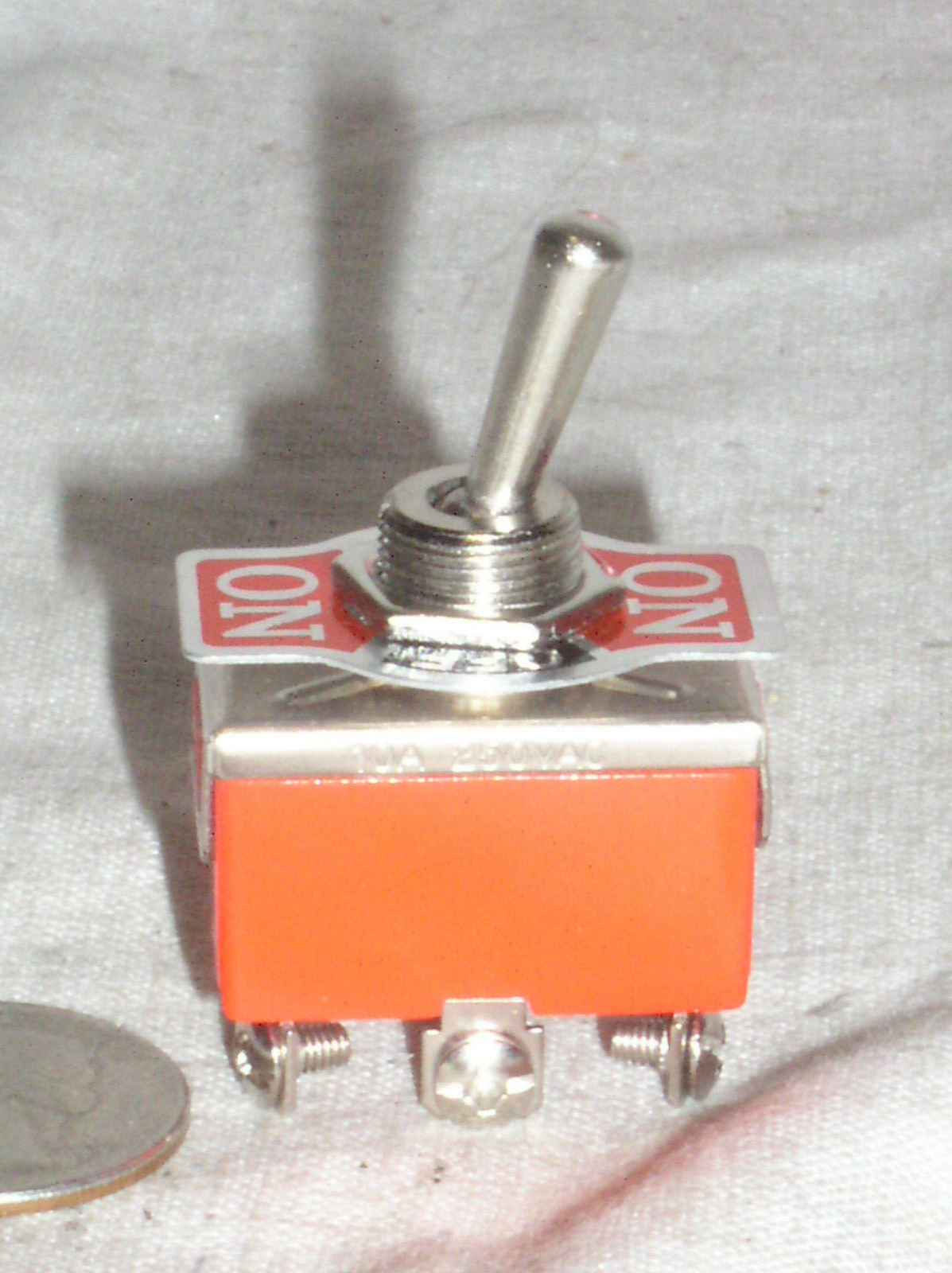 1 DPDT ON-OFF-MOMENTARY HIGH POWER TOGGLE SWITCH 15 A AMP 15A SPRING ONE WAY USA