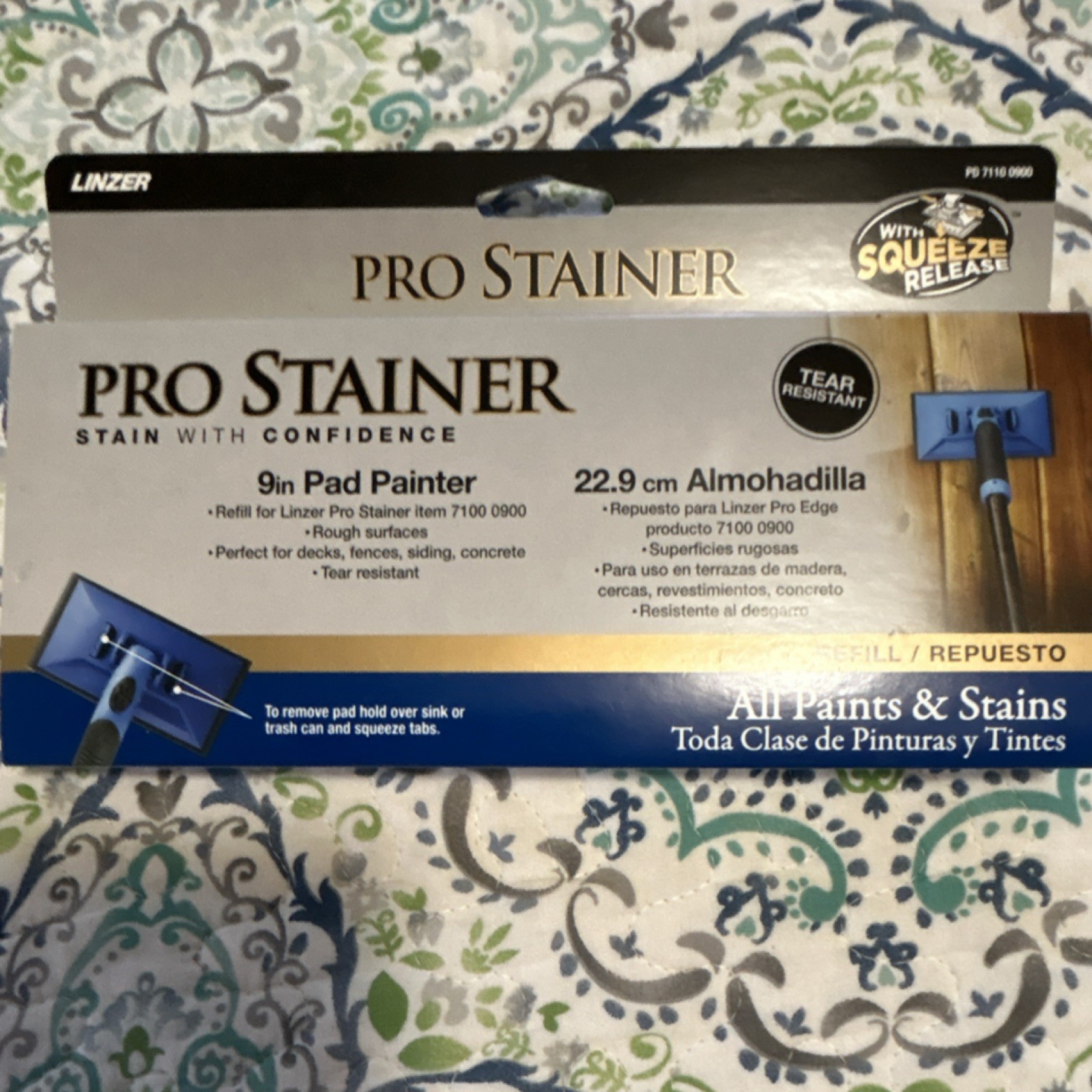 Linzer 9in Pad Painter Refill Tear Resistant for Paint & Stain PD 7110 0090