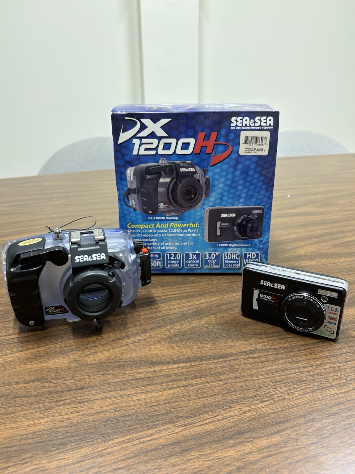 SEA&SEA DX-1200HD Digital Camera 12MP 3x Zoom HD Video Underwater Housing 06142