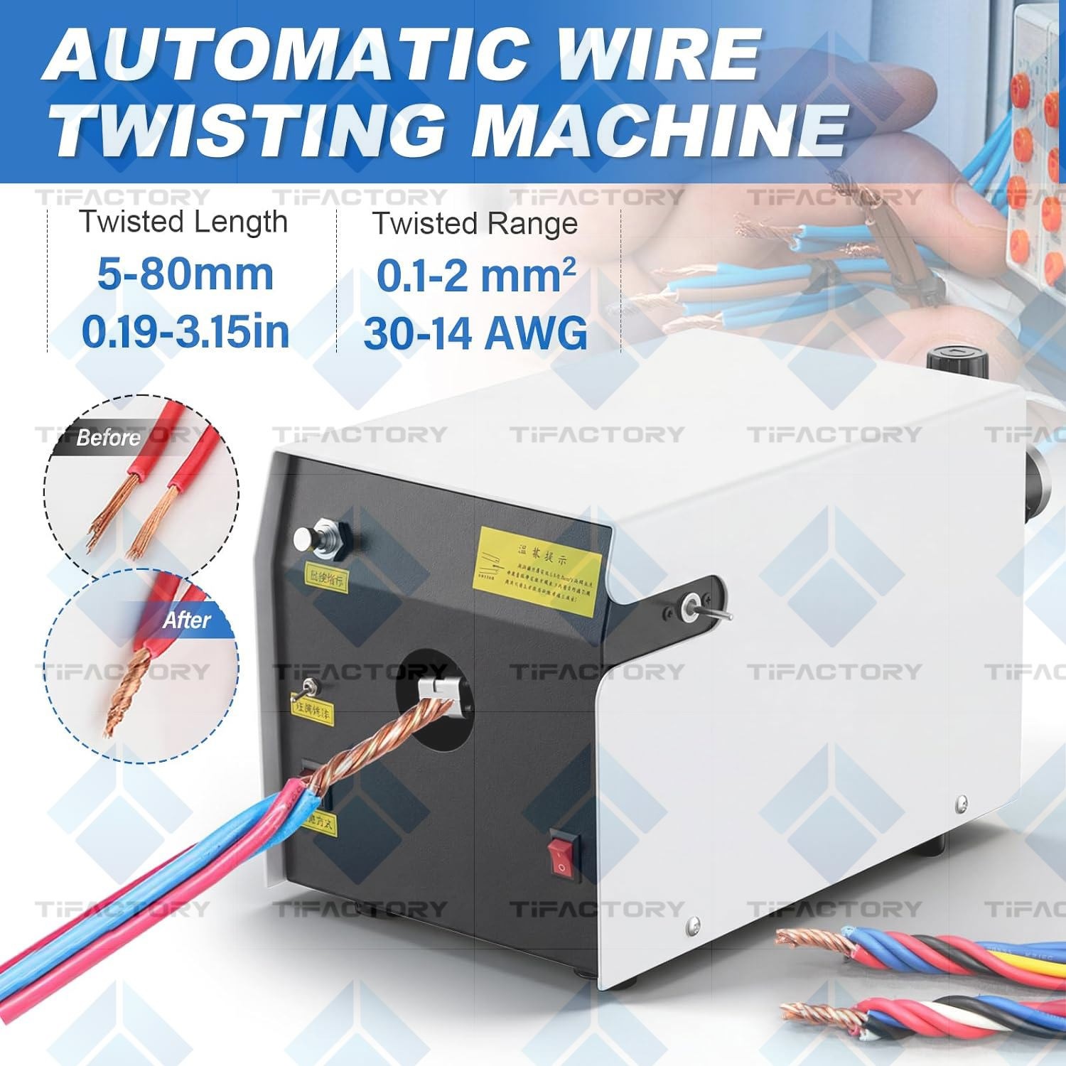 Automatic Wire Twisting Machine, Adjustable Multi-Function Twisting Tool for Cab