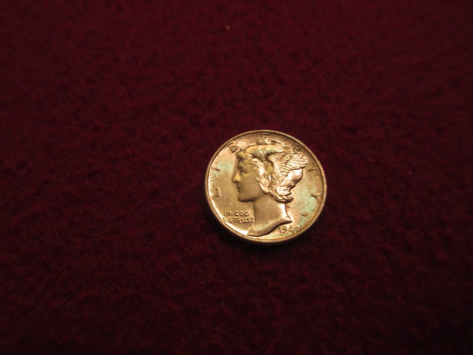 1940p Mercury Dime High Grade