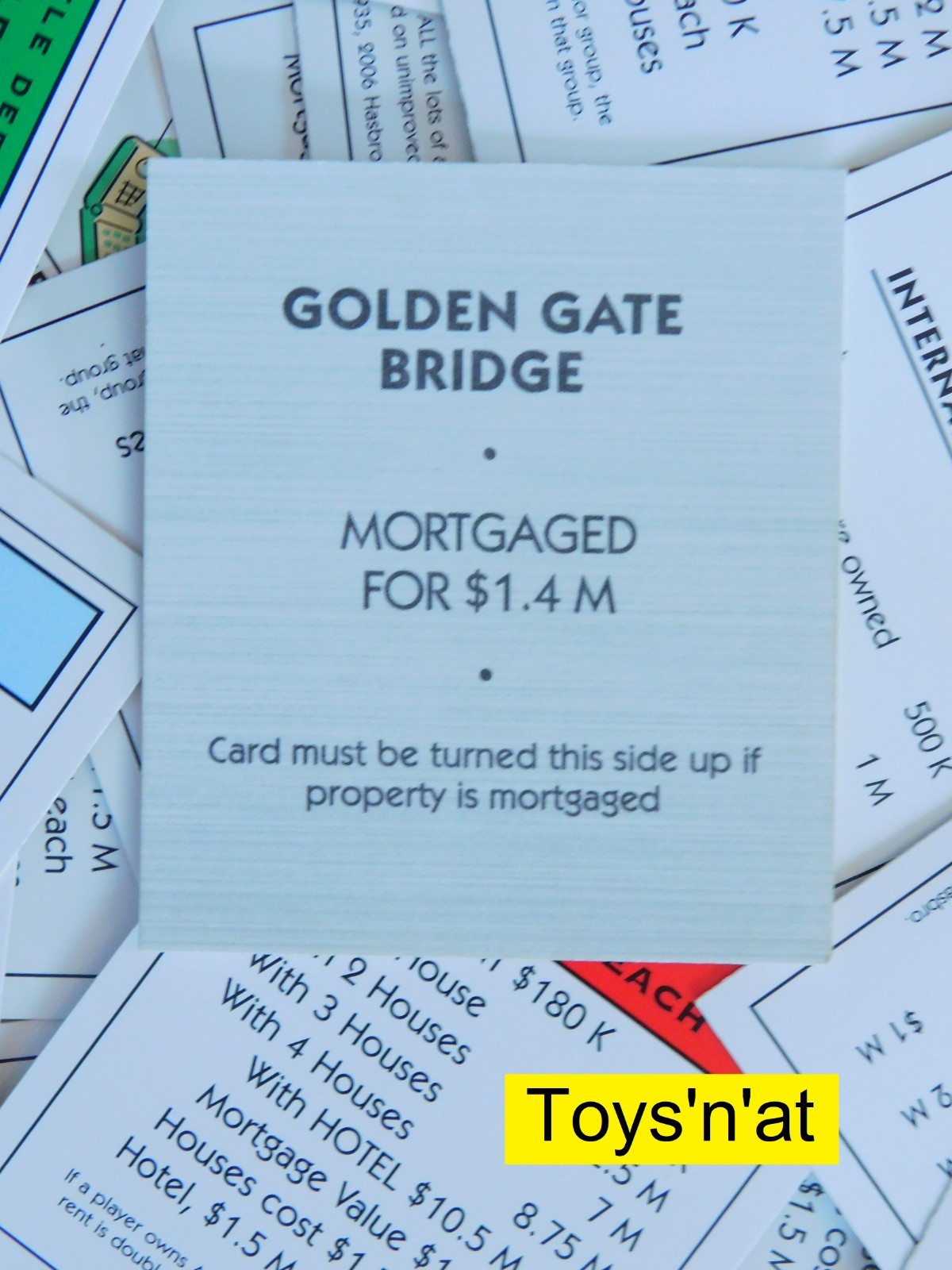 Monopoly Electronic Banking 2007 Property Deed Card (ONE CARD, Your Choice)