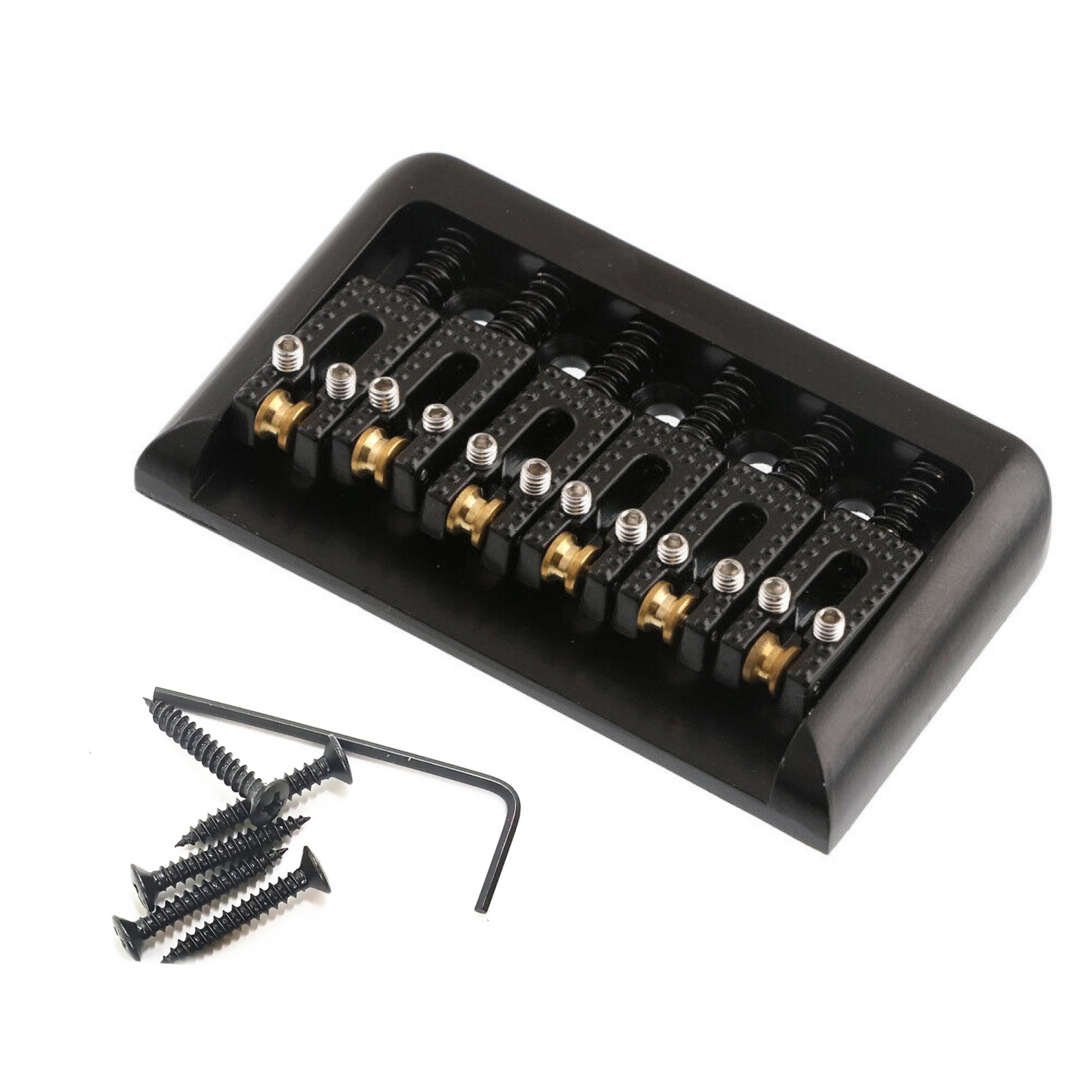 6 String Fixed Hardtail Electric Guitar Bridge Hardtail Roller Saddle Bridge