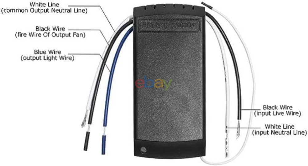 Universal Ceiling Fan Lamp Light Timing Wireless Remote Control Receivers...