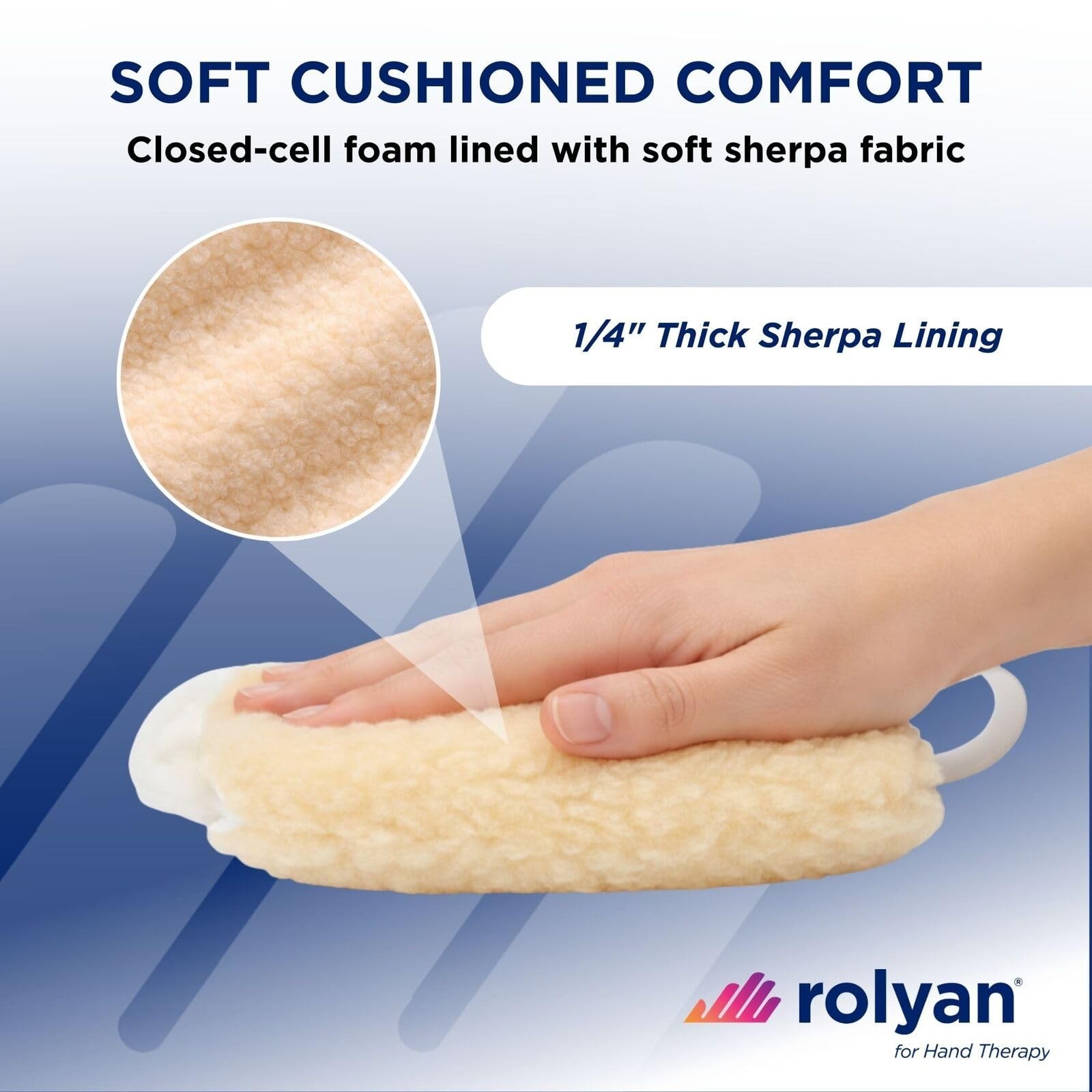 Rolyan – Palm Protector – Right Hand – Finger Separator Glove
