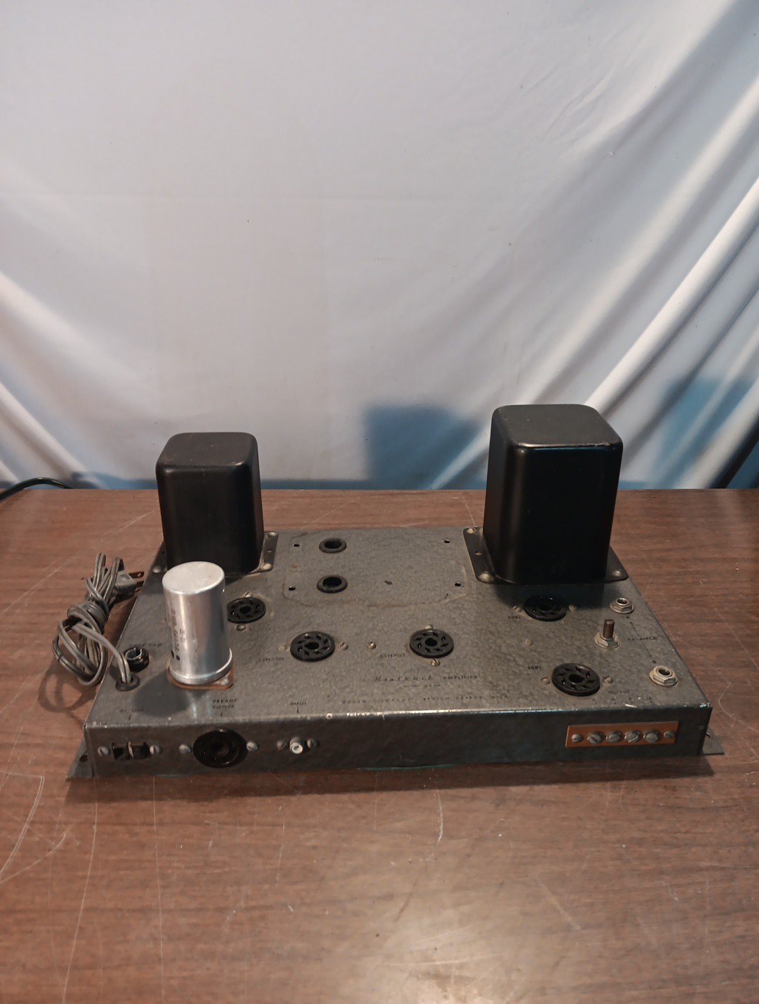 Heathkit W-4 AM Power Amp and Preamp Mono Hi-Fi Set - Parts Or Repair As Is