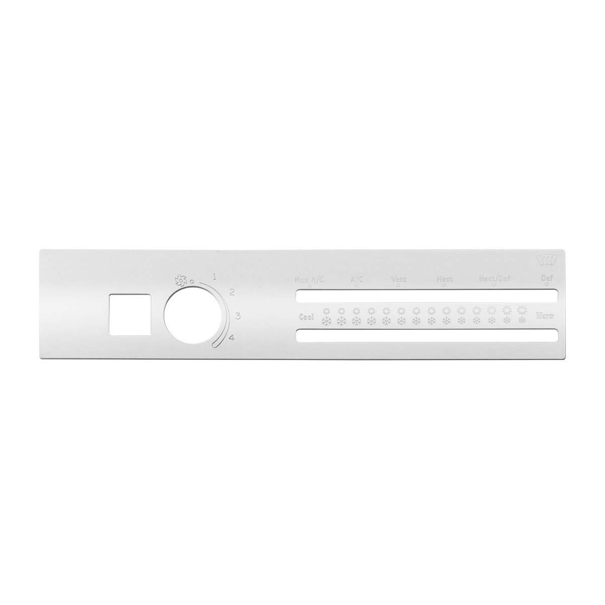 GG Grand General 68401 Stainless Steel A/C and Heater Control Plate for Freightl