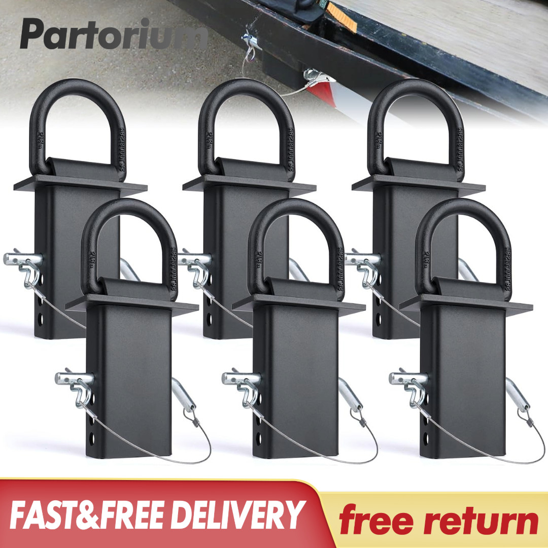 Trailer Stake Pocket D Rings 2x4 Tie Down Anchors Heavy Duty 18000lbs (6 pack)
