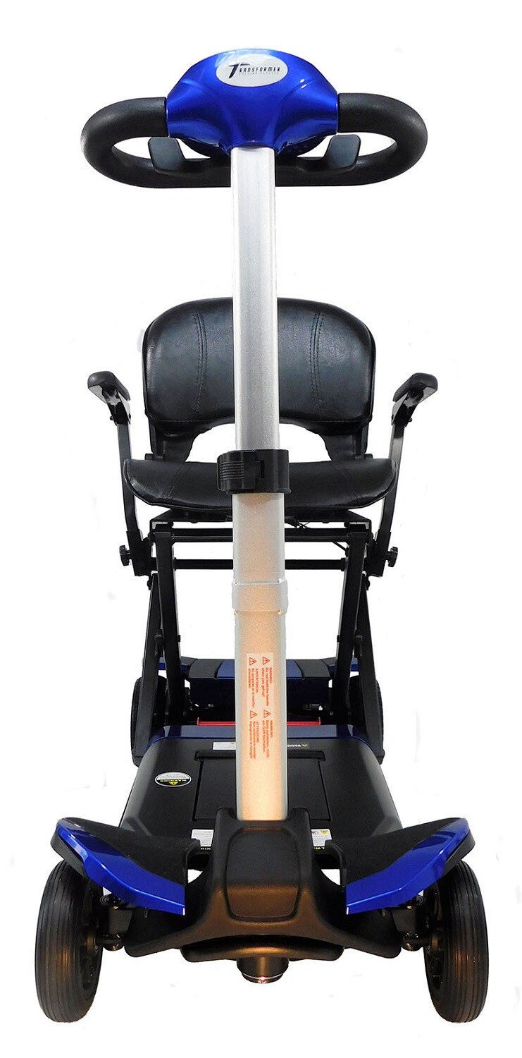 Enhance Mobility Transformer 2 Automatic Folding Electric Mobility Scooter Blue