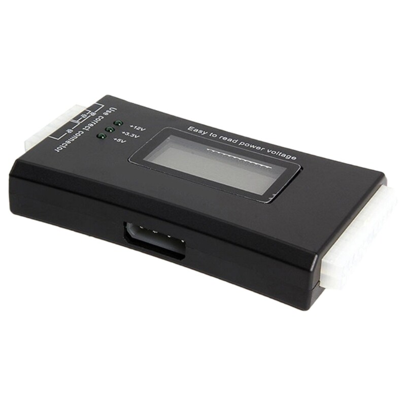 Power Supply Voltage Tester LCD Display Power Supply Checker For Computer
