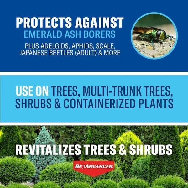 BioAdvanced- 820169K, Concentrate, 64 Oz Tree & Shrub Protect and Feed