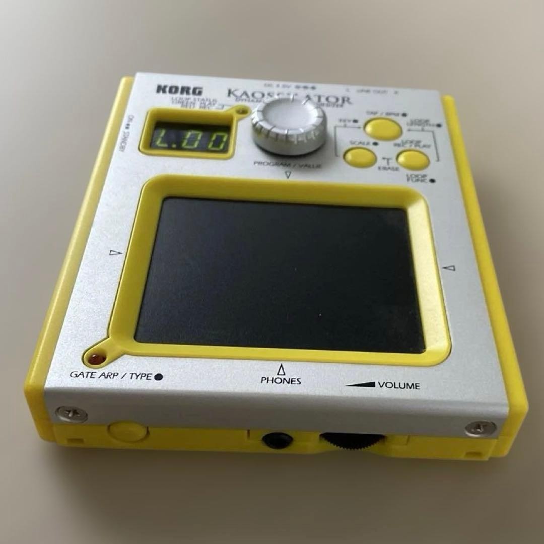 Korg KO-1 Kaossilator Dynamic Phrase Synthesizer Yellow Used
