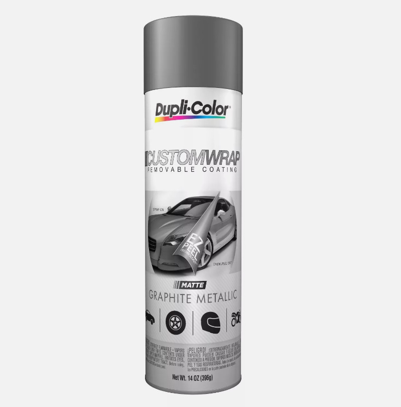 Dupli Color CWRC500 Custom Wrap Removable Spray Paint Matte Finish 11 oz