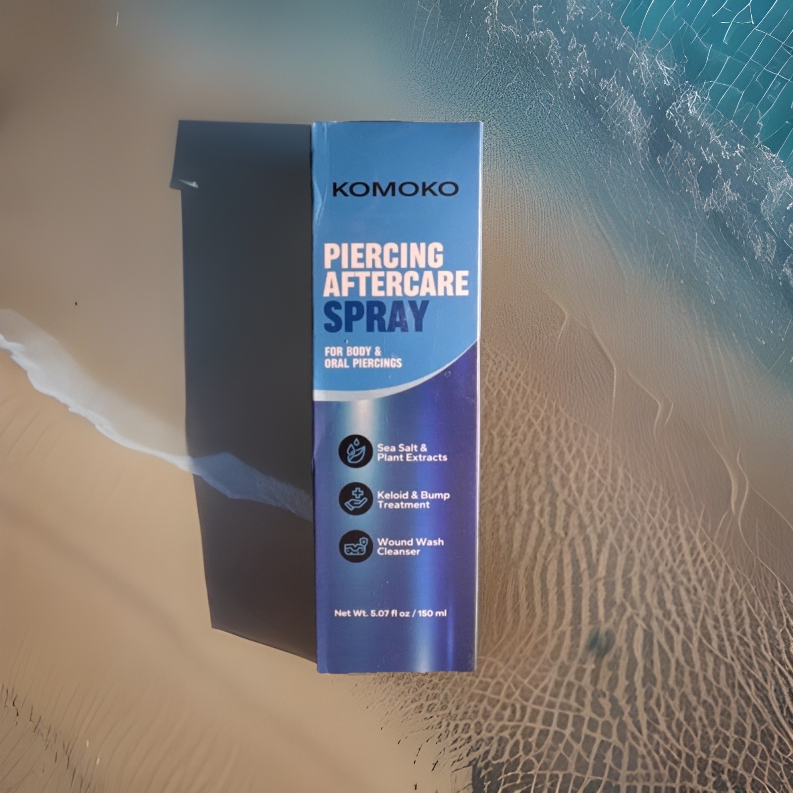 Piercing Aftercare Spray, Sea Salt Wound Wash Keloid Body & Oral Piercings
