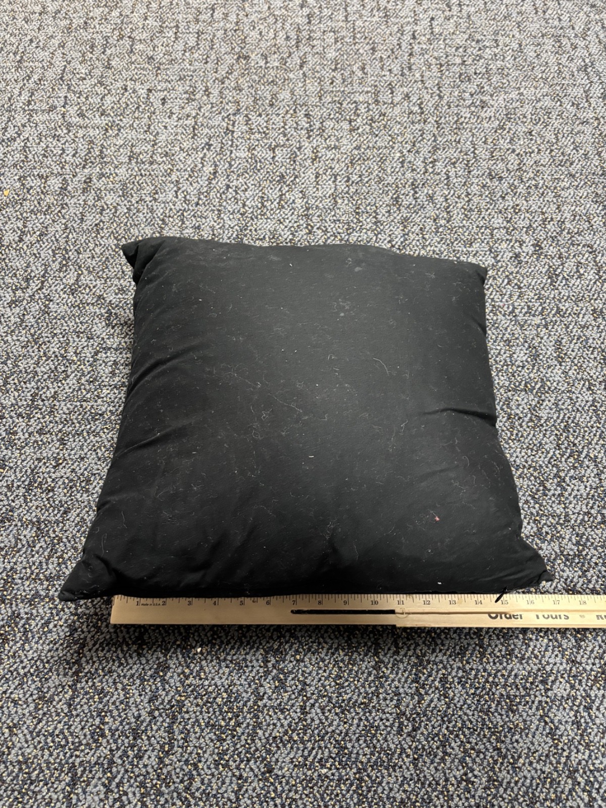 Black and Gray Sparkly Heart Pillow