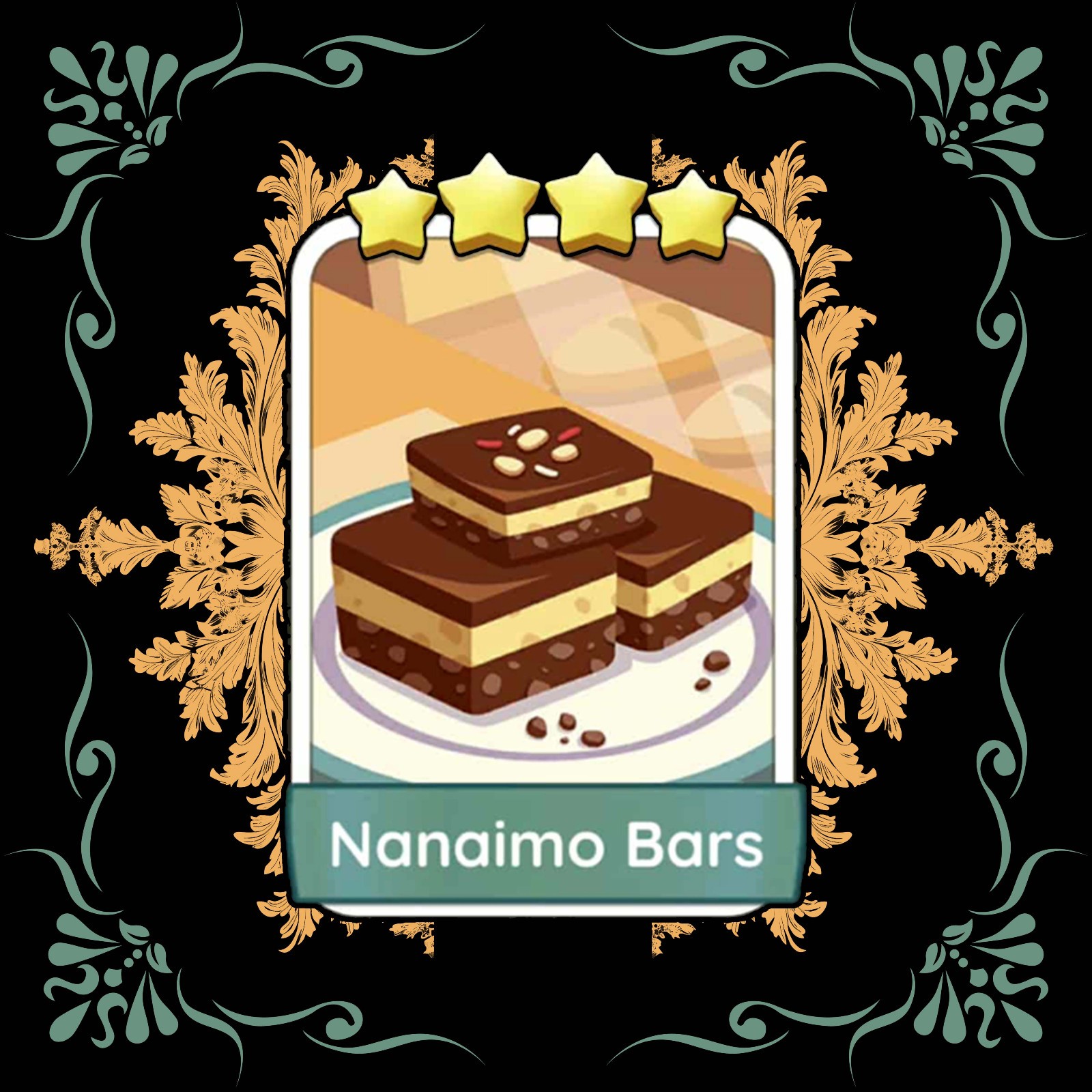 Nanaimo Bars Mono_poly_go_ 4 Star_Sticker