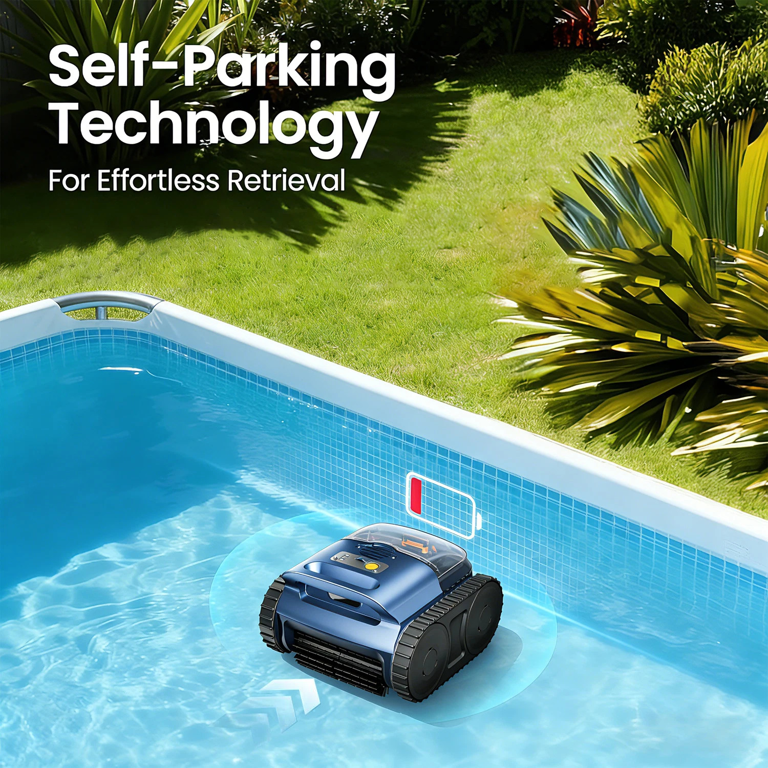 Automatic Pool Cleaner Vacuum for InGround Pools Strong Suction Wall Climbing