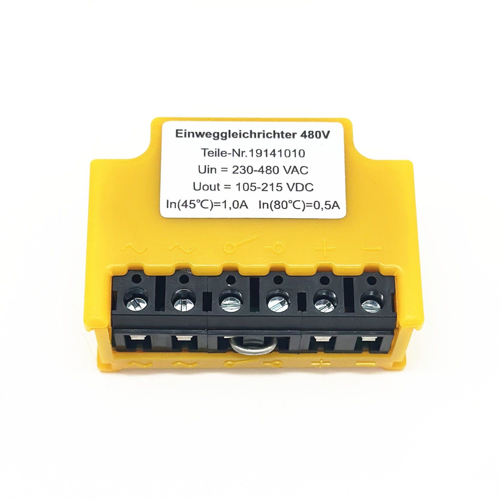 Einweggleichrichter 19141010 230...480VAC 105..215VDC Half-Wave Rectifier