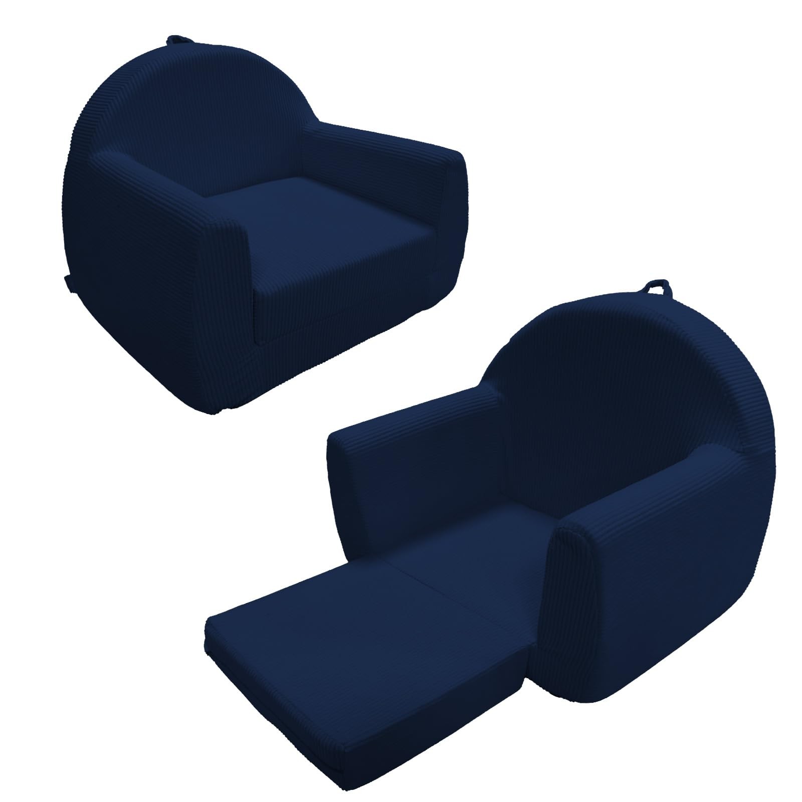 Toddler Couch, Soft Kids Couch Bed Fold Out, 2-in-1 Kids Chairs Comfy, Toddle...