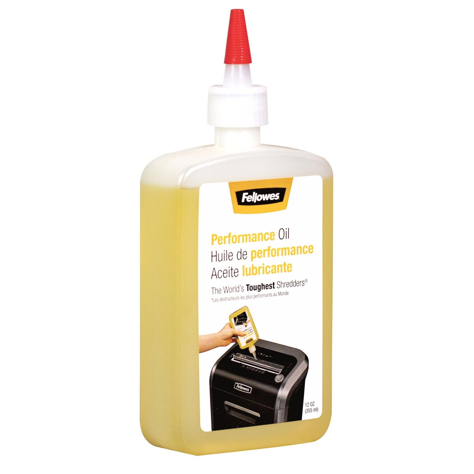 Fellowes Powershred Performance Shredder Oil, 12 oz. Single, Jam Prevention