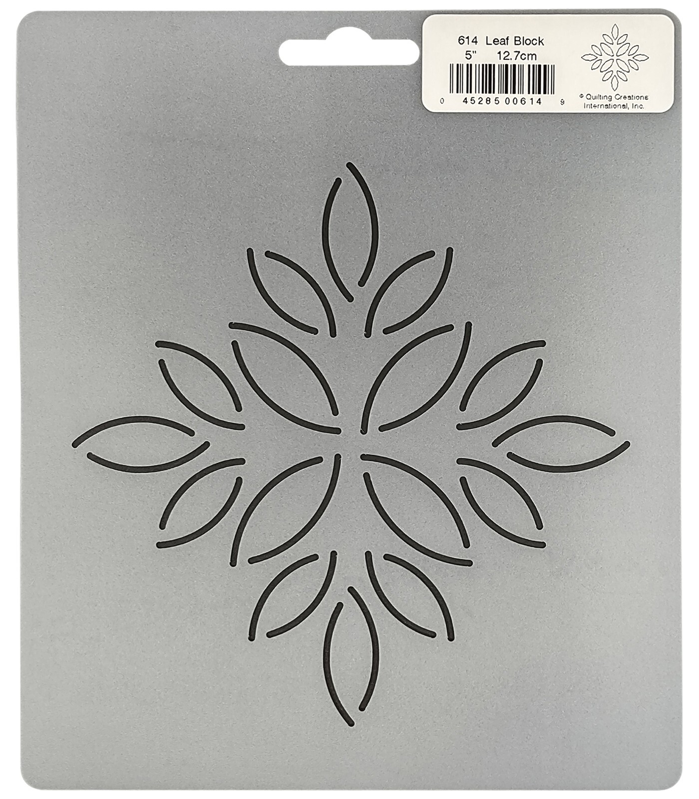 Quilting Stencils Floral Leaves Quilt Pattern 5" Block Design Quilters Template