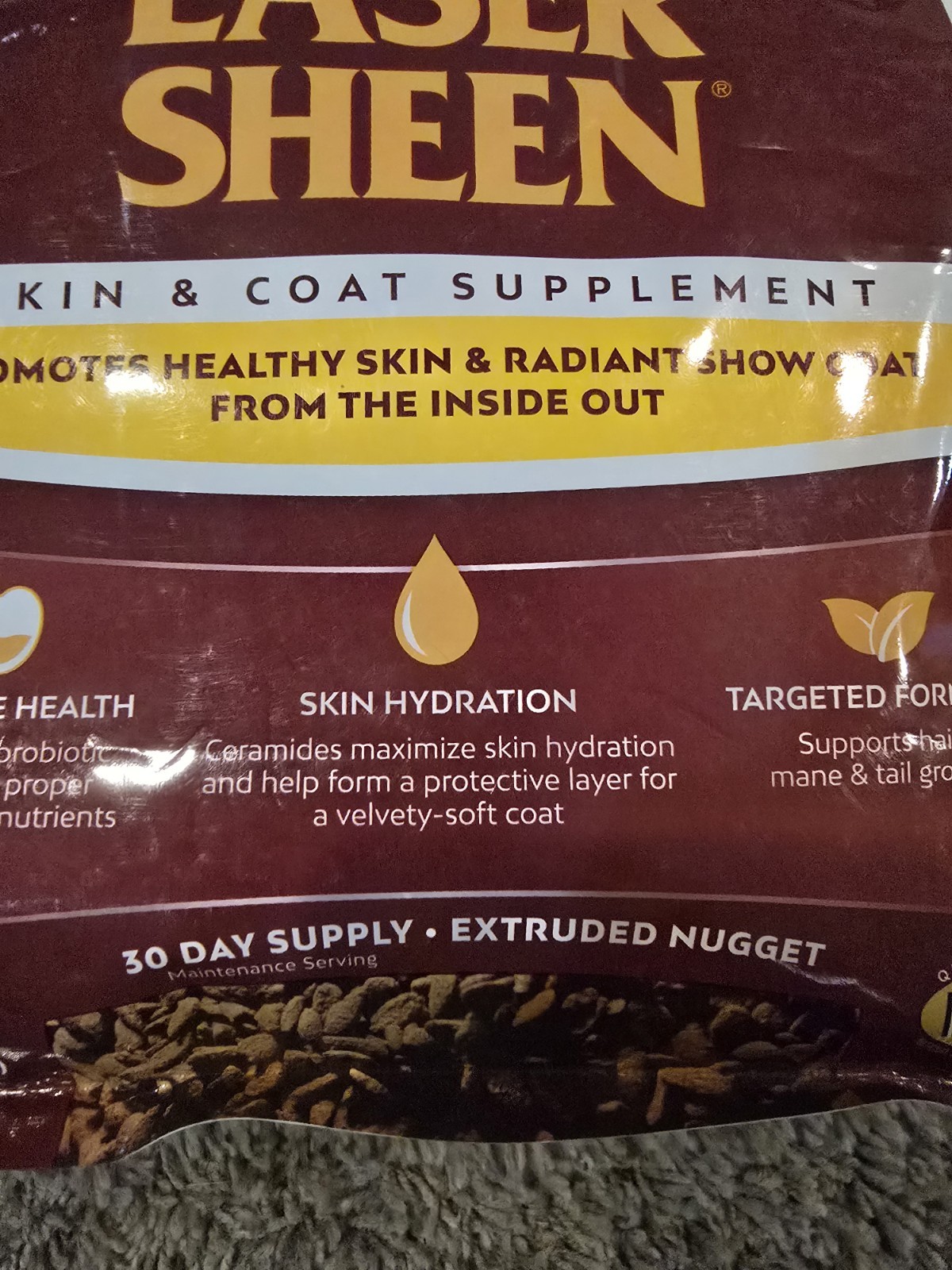 FARNAM LASER SHEEN SKIN & COAT SUPPLEMENT PROMOTES HEALTHY SKIN AND RADIANT COAT