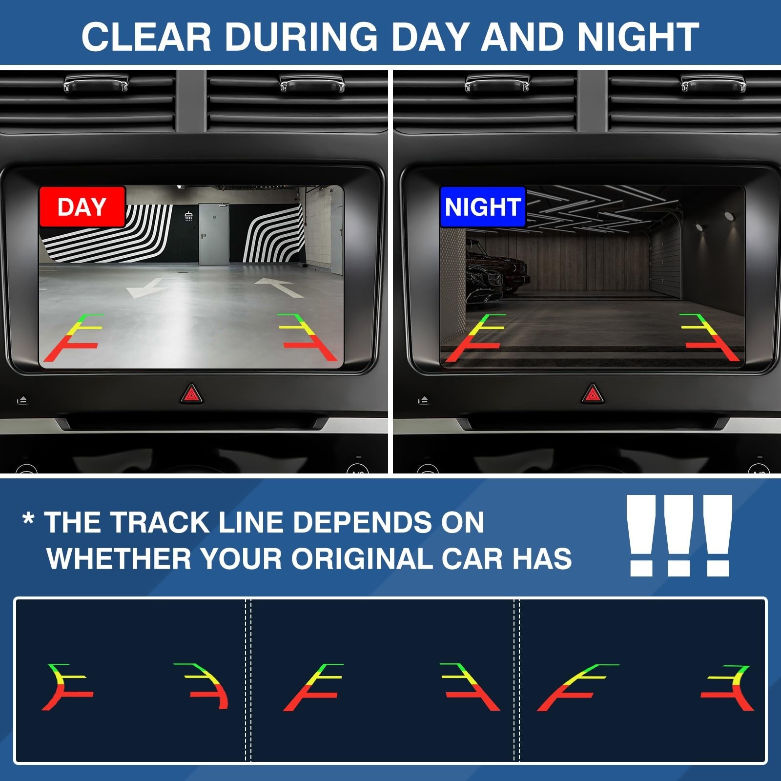 Rear View Backup Reverse Camera Fit for Chevy Silverado, Fit for GMC Sierra 1...