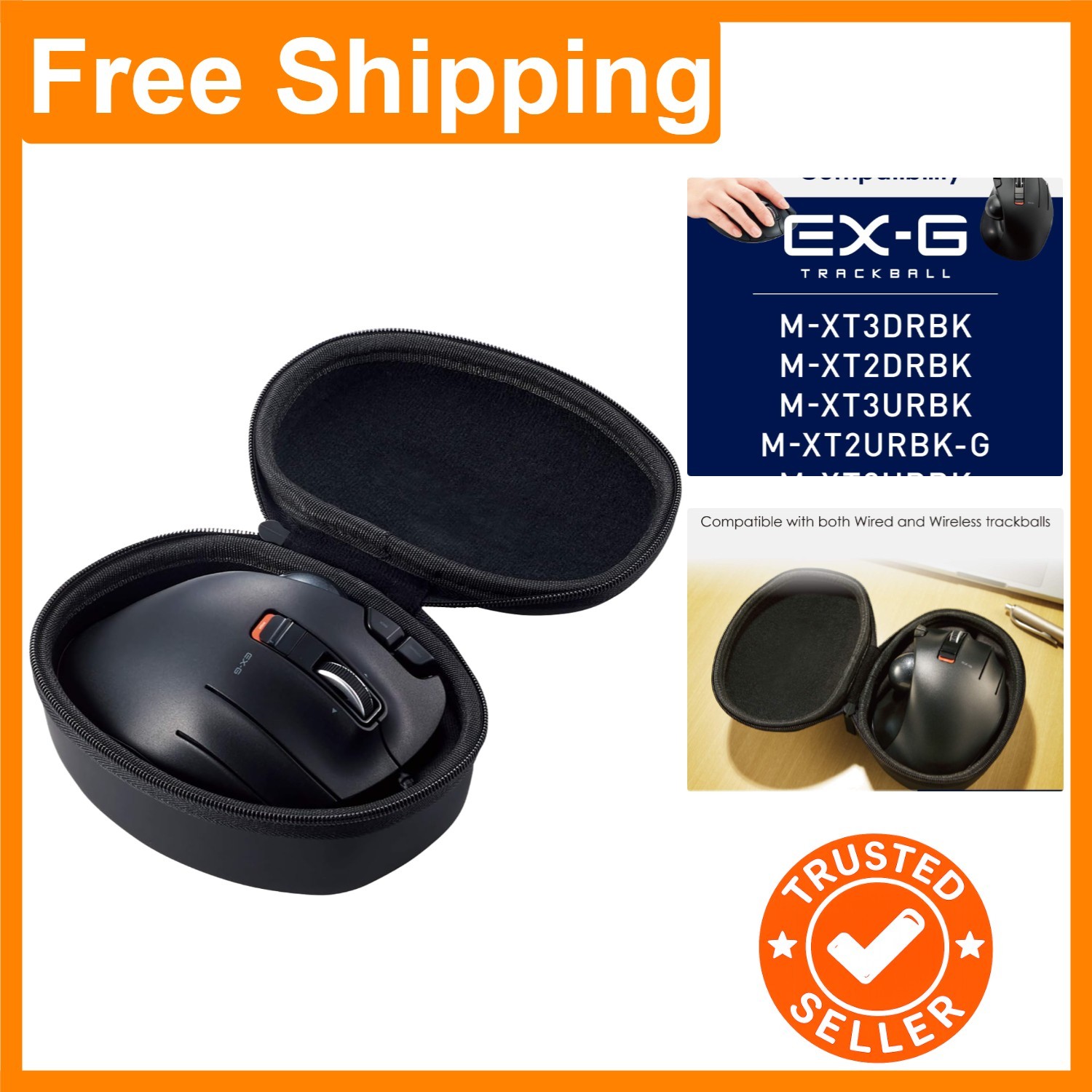 EVA Protection Case for M-XT2/M-XT3 Trackball Mouse - Ideal for Travel & Storage