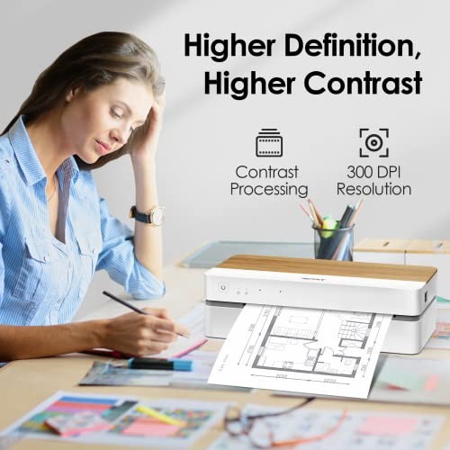 iDPRT A4 Portable Printer Thermal Shipping Lable Wireless for iPhone Andriod