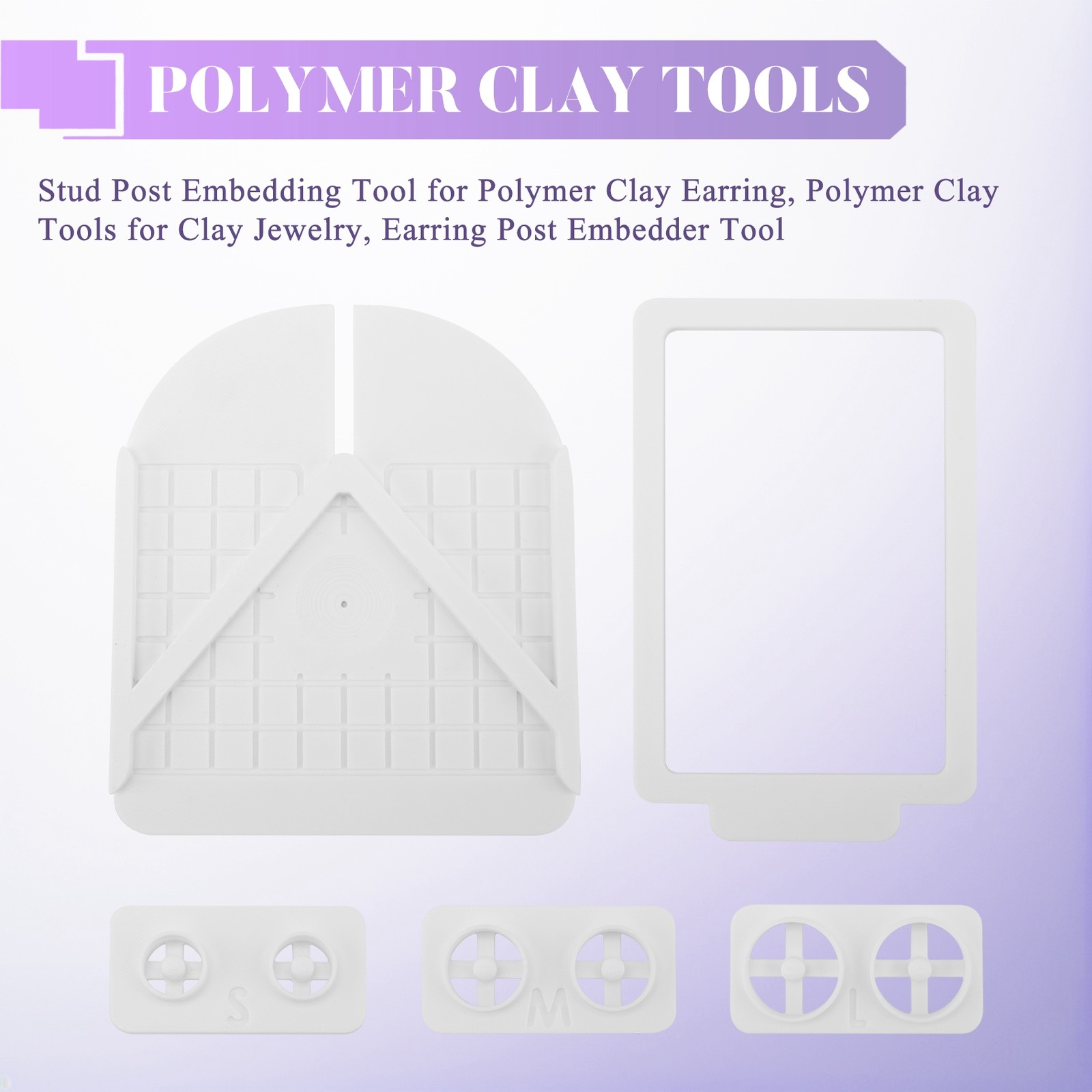 Stud Post Embedding Tool for Polymer Clay Earring, Polymer Clay Tools for9144