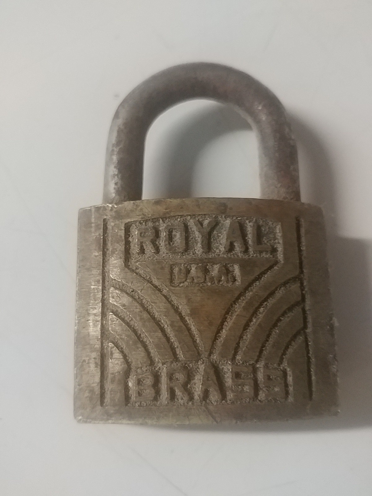 Vintage Royal USA Padlock Brass No Key Lock