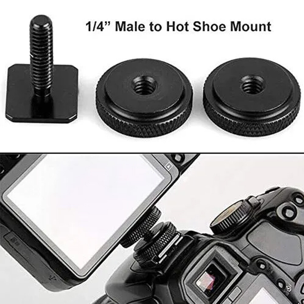 Camera Screw Mount Set 26Pcs 1/4" and 3/8" Converter Threaded Screws Adapter