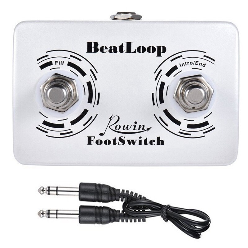 Guitar Effects Pedal Dual Instant Drum Machine with 6.35mm Cable