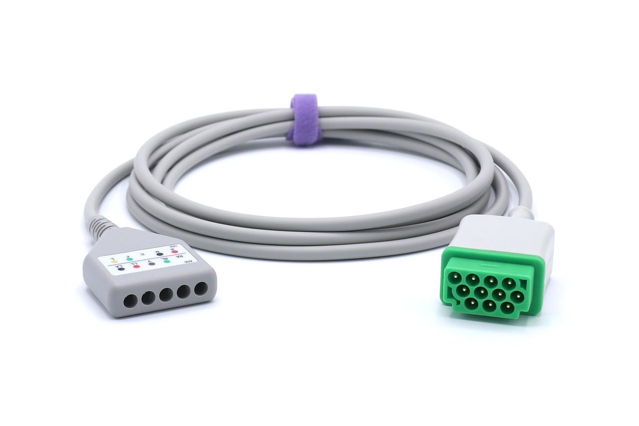 Datex Ohmeda ECG Compatible Trunk 5 Leads