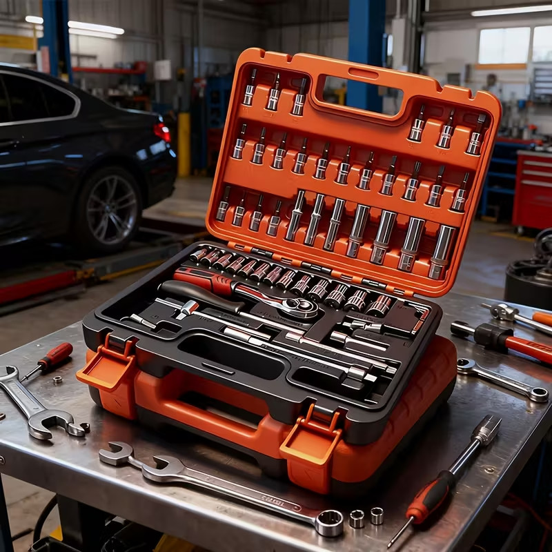 52pcs professional tool set, multi-functional toolbox