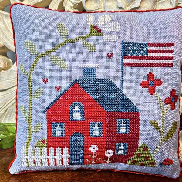 Patriotic House~Emily Call Stitching