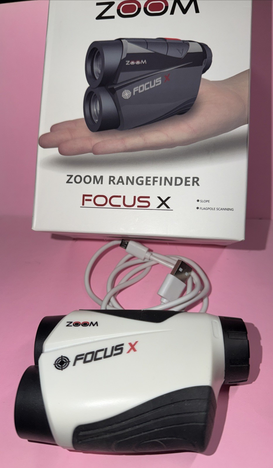 ZOOM Focus X Golf Range Finder Rechargeable
