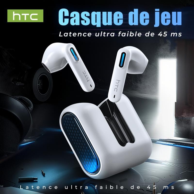 1*HTC NE49 Wireless Earbuds Bluetooth Headphone Earphone In Ear Headset 35H Play