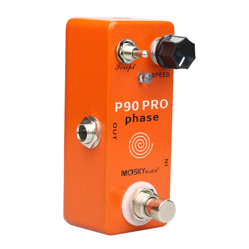 Mosky P90 PRO Phaser Guitar Pedal Phase 90 Vintage Script Mode True Bypass, US