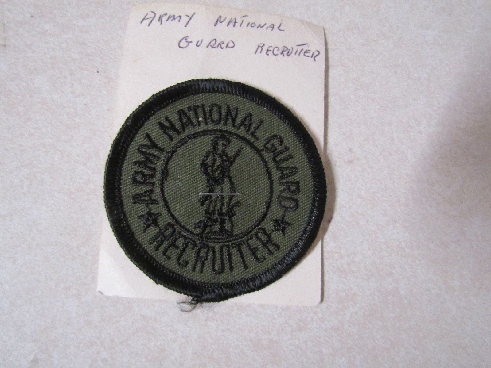 MILITARY PATCH US ARMY NATIONAL GUARD RECRUITER