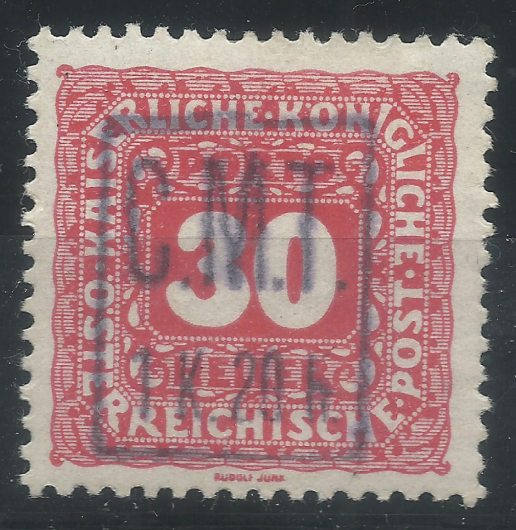 Poland 1919 Romania Fi46  "C.M.T." 1.20/30K  POKUTIA rare  MNH* sig.Schmutz PZF