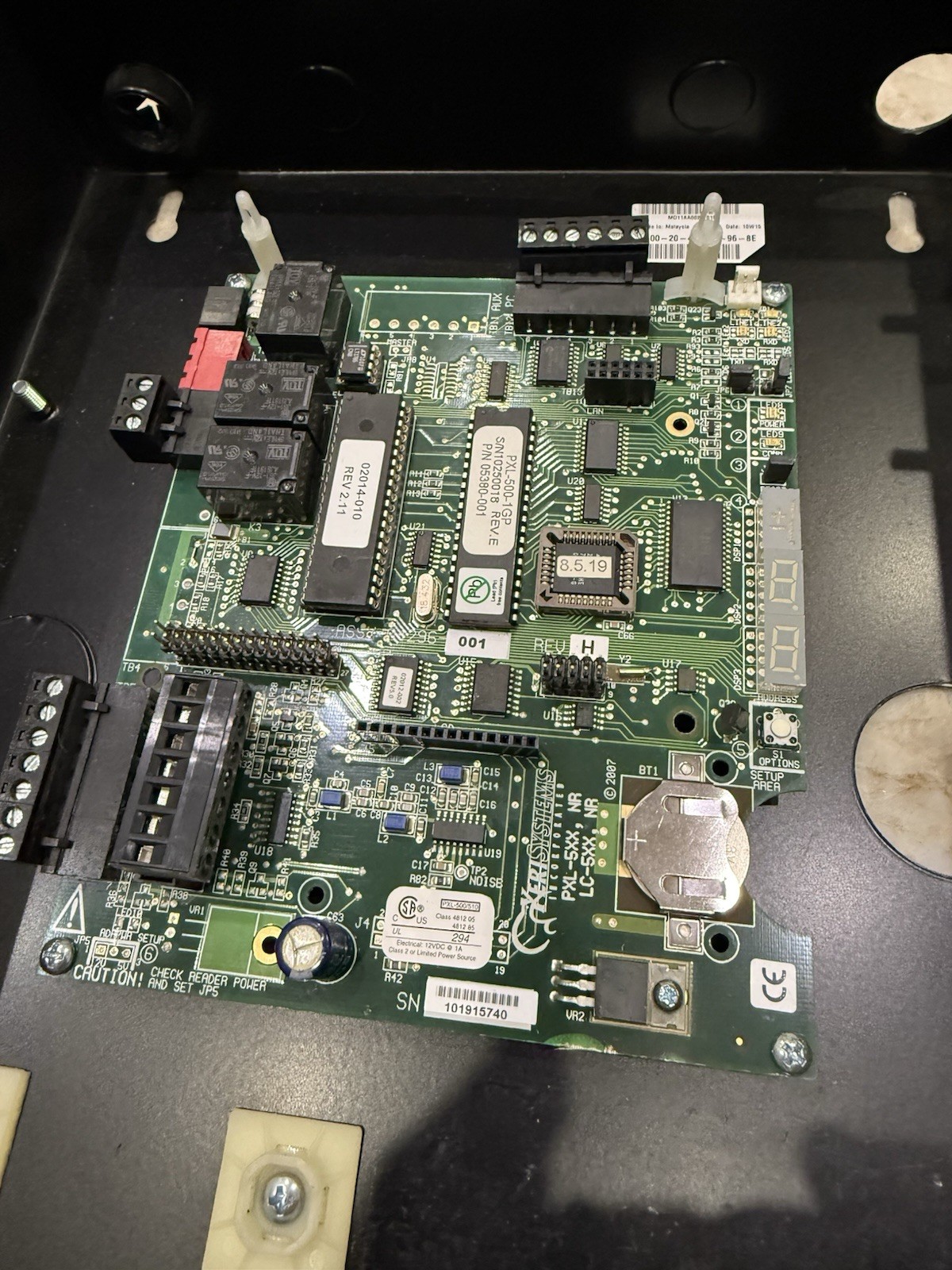 Keri Systems PXL-500 Tiger Controller SB593 Satellite Board A-6