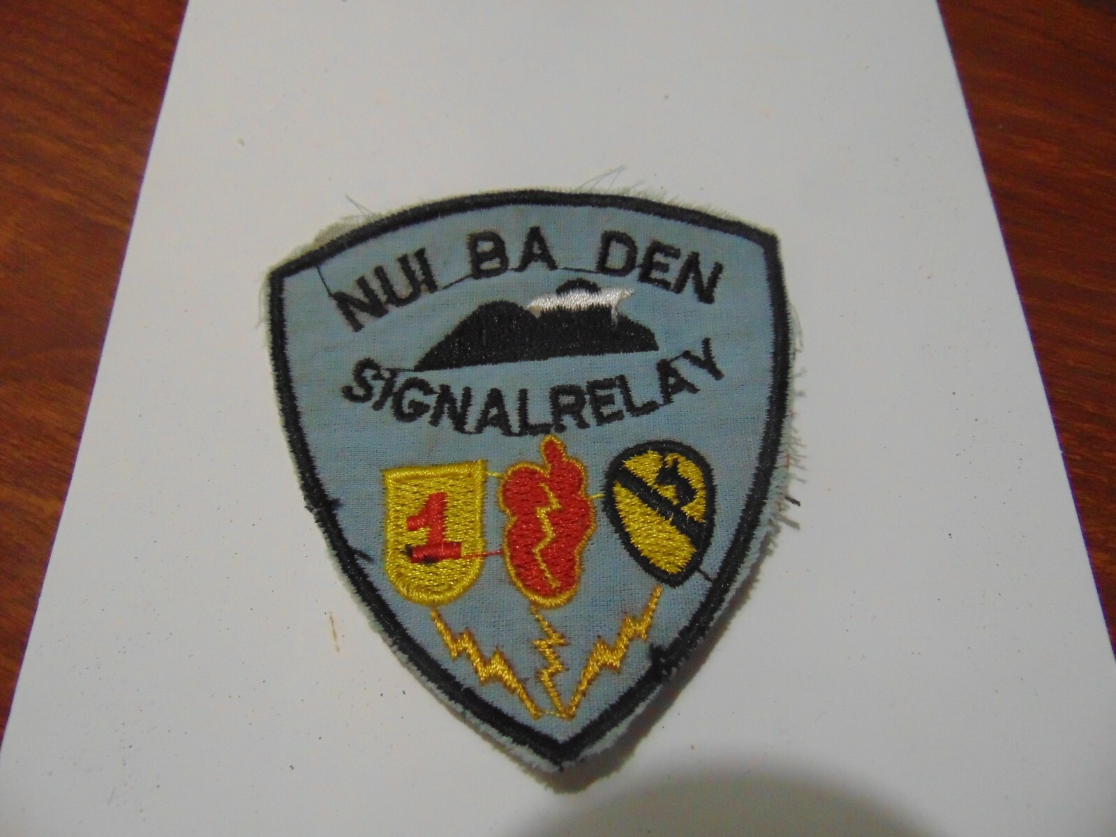 MILITARY PATCH OLD VIETNAM ERA NUI BA DEN SIGNAL RELAY CAVALRY INFANTRY